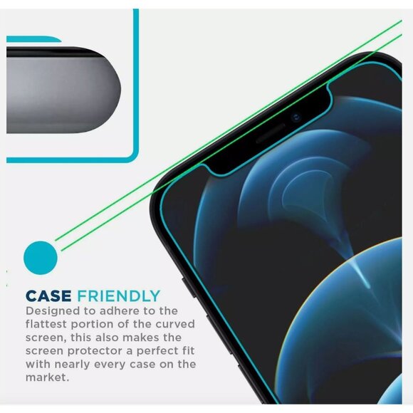 Tech Armor HD Clear Film Screen Protector for iPhone 12 Pro Max 6.7" [4-Pack] - Picture 3 of 6